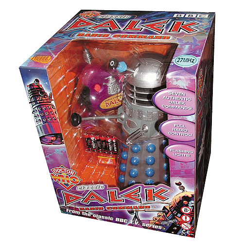 Doctor Who Silver and Blue Talking RC Dalek