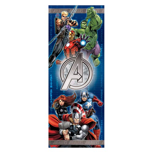 Avengers Super Power Logo Stretched Canvas Print