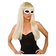 Lady Gaga Straight Wig with Bangs