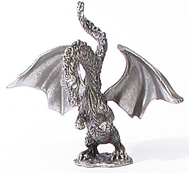 Pewter Baby Winged Dragon