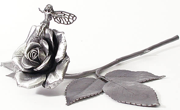 Pewter Rose Fairy