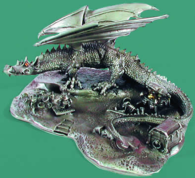 Pewter LOTR Guarding Treasure