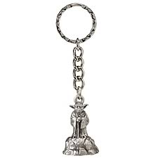Star Wars 3D Yoda on rock Pewter Keychain