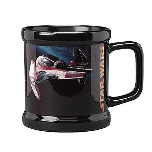 Star Wars Jedi Starfighter Black Mug