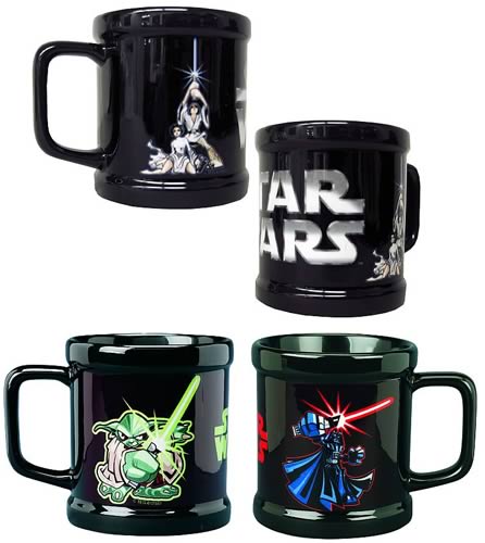 Star Wars Cartoon-Style Coffee Mug Set