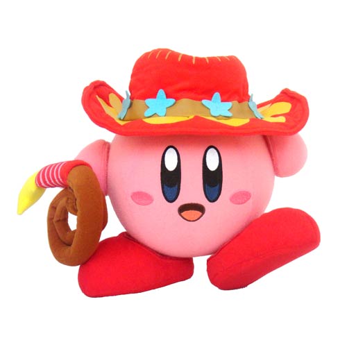 Kirby with Whip Action Plush