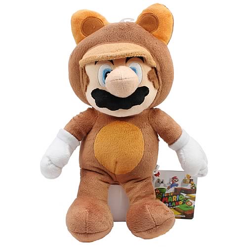 Super Mario Tanooki Mario 11-Inch Plush