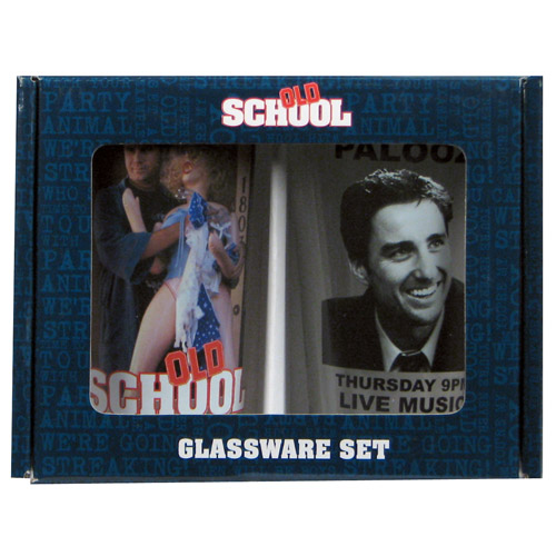Old School Glass Tumbler 2-Pack