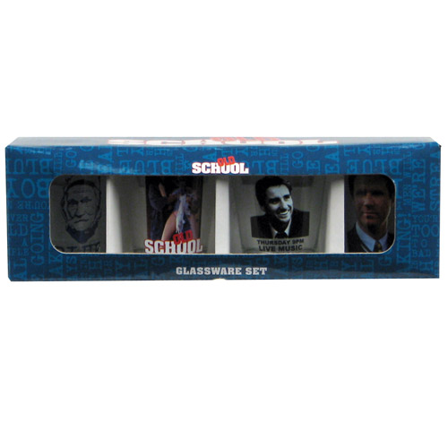 Old School Shot Glass 4-Pack