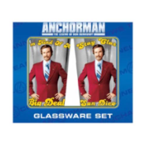 Anchorman Legend of Ron Burgundy 16 oz. Pint Glass 2-Pack