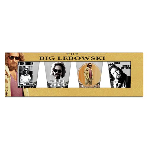 The Big Lebowski The Dude Shot Glass 4-Pack