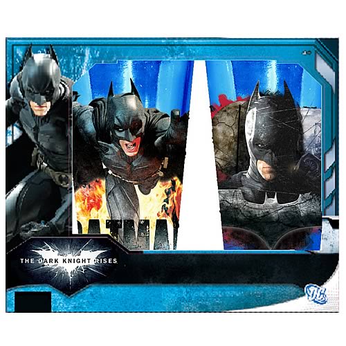Batman Dark Knight Rises Colored Pub Glass 2-Pack
