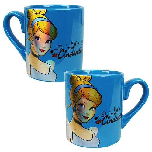 Cinderella Blue 14 oz. Ceramic Laser Print Mug