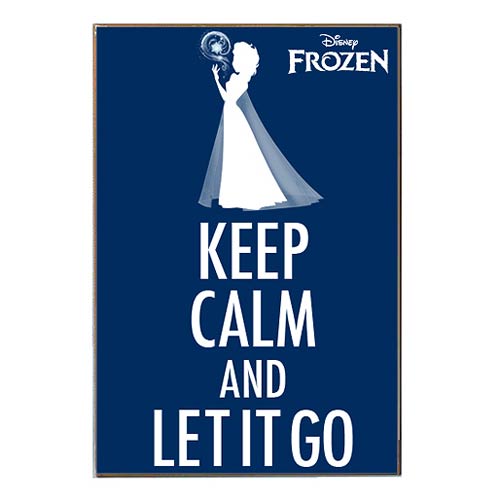 Frozen Keep Calm and Let it Go Wood Wall Art