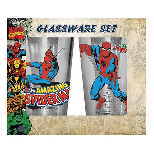 Spider-Man Glass Tumbler 2-Pack