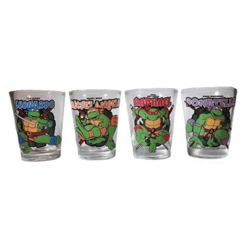 Teenage Mutant Ninja Turtles Action Shot Glass 4-Pack