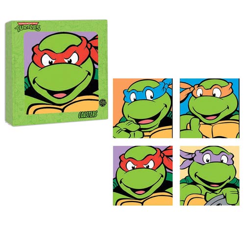 Teenage Mutant Ninja Turtles Glass Coaster 4-Pack