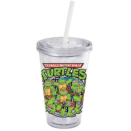 Teenage Mutant Ninja Turtles Logo 16 oz. Plastic Travel Cup