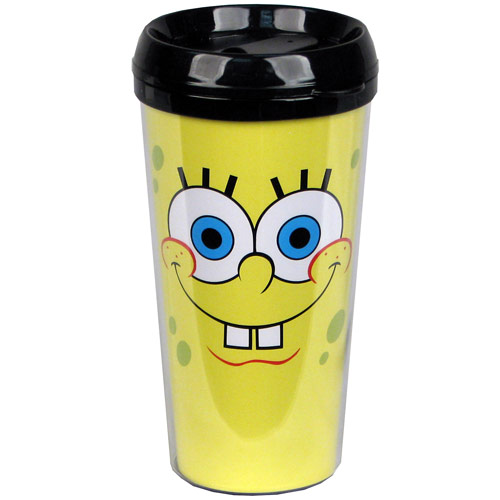 SpongeBob SquarePants Face 16 oz. Plastic Travel Mug