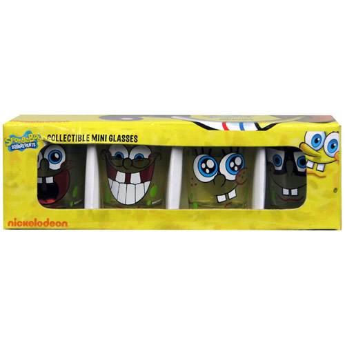 SpongeBob SquarePants Shot Glass 4-Pack
