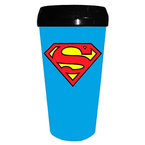 Superman Logo Blue Travel Mug