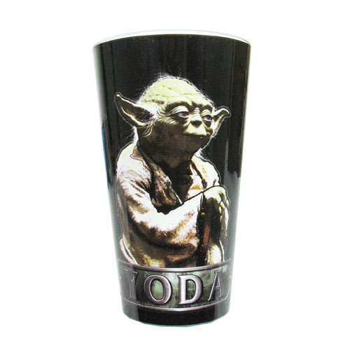 Star Wars Yoda Pondering 16 oz. Pint Glass