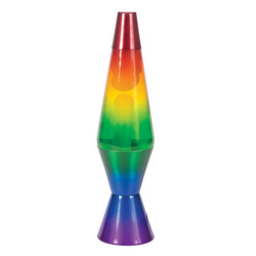 14 1/2-Inch Rainbow Globe Lave Lamp