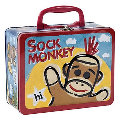 Sock Monkey Tin Tote