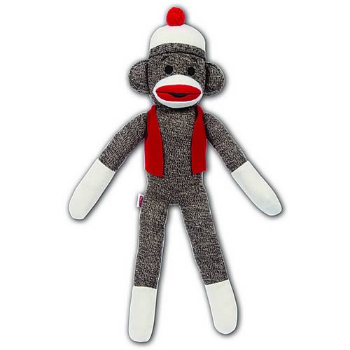 Sock Monkey 20-Inch Talking Plush