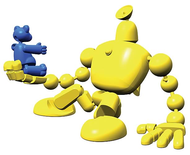 Stikfas Mechana Segmented Robot with Bear (Redeco)