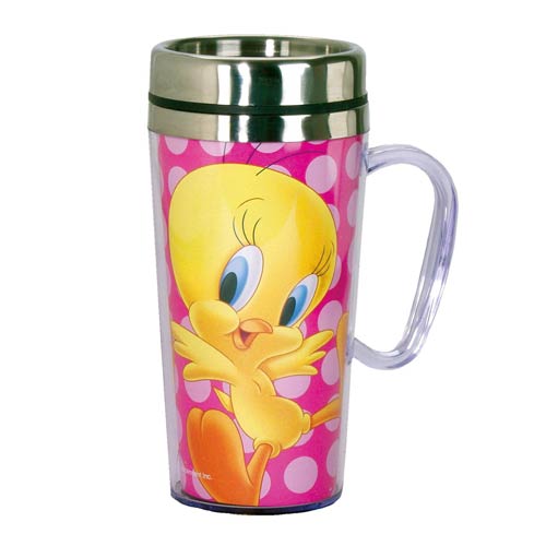 Looney Tunes Tweety Bird Insulated Travel Mug with Handle