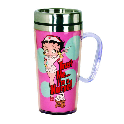 Betty Boop Nurse Insulated Travel Mug with Handle