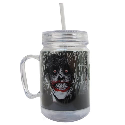Batman Joker 16 oz. Mason-Style Plastic Jar