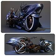 Final Fantasy XIII Shiva Bike Play Arts Kai Action Figure
