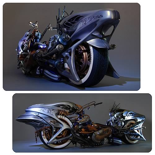 Final Fantasy XIII Shiva Bike Play Arts Kai Action Figure