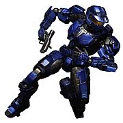 Halo Combat Evolved Blue Spartan Mark V Play Arts Kai Figure