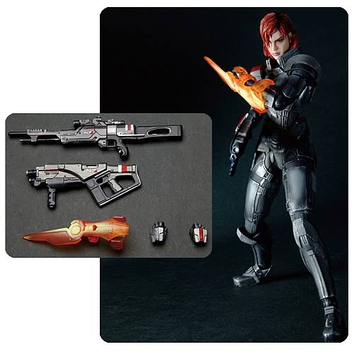Mass Effect 3 Female Commander Shepard Play Arts Kai Figure