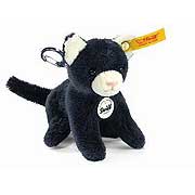Steiff Key Chain Cat Black Plush