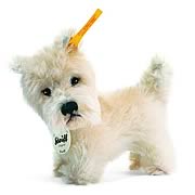 Steiff Treff West  Highland Terrier White Plush Puppy
