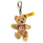 Steiff Mohair Mini Teddy Bear Key Chain Wheat Blond