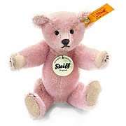 Mohair Steiff Teddy Bear 1908 Pink Plush