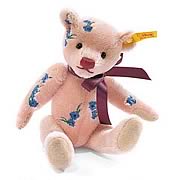 Classic Steiff Teddy Bear Cornflower Pink