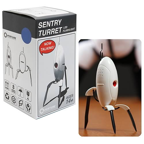 Portal Turret Flashlight with Sound