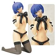 Ikki Tousen Ryomou Shimei Black Ribbon Statue Sculpture