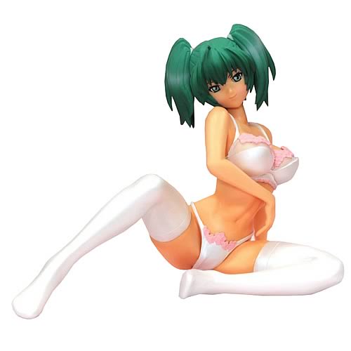 Ikki Tousen Ryofu Housen in Pearl White Lingerie Statue