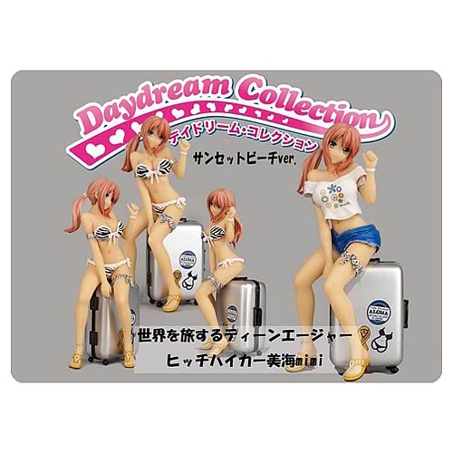 Daydream Collection Sunset Beach Hitchhiker Mimi Statue