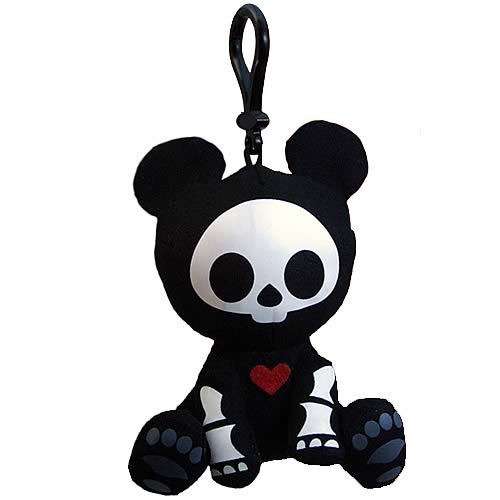Skelanimals Andy Panda Glow-in-the-Dark Clip-on Plush