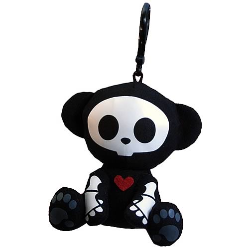 Skelanimals Marcy Monkey Glow-in-the-Dark Clip-on Plush