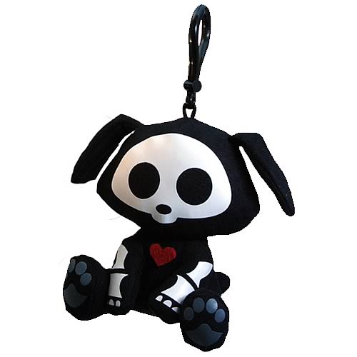 Skelanimals Dax Dog Glow-in-the-Dark Clip-on Plush