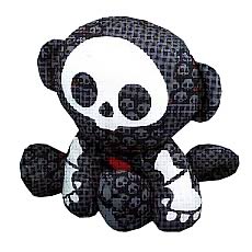 Skelaninals Dead in Plaid Marcy (Monkey) Plush